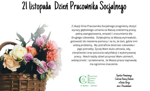 Życzenia z okazji 21 listopada Dzień Pracownika Socjalnego